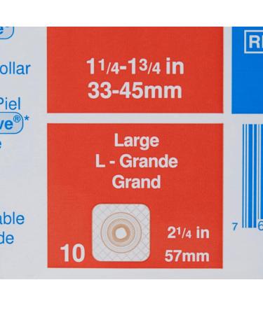 Buy ConvaTec SUR-FIT Natura Moldable Stomahesive Skin Barrier - 2-1/4" Flange Mold-to-Fit Opening Hydrocolloid Tape Collar - Pack of 10 for Optimal Protection - International Shipping Available - Buy Online on GoSupps.com