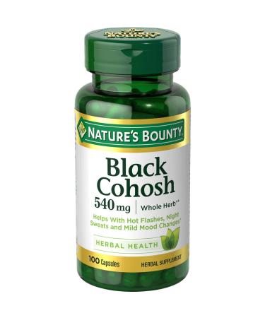 Natures Bounty Black Cohosh 540MG 3511 100 Capsules