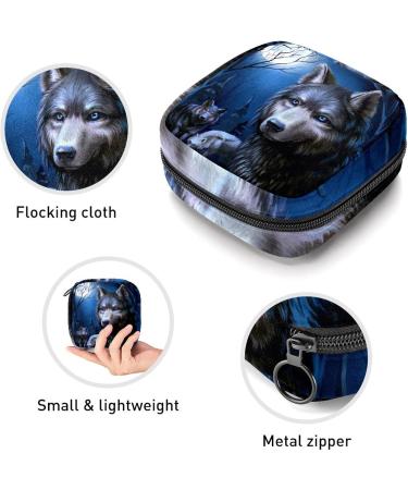 Buy Wolves Portable Sanitary Napkin Storage Bags | Stylish Period Kit for Women & Girls - Feminine Product Pouch - Buy Online on GoSupps.com