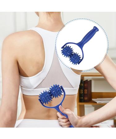 Premium Purple Massage Roller with Knobs & 2 Balls - Ultimate Self-Massage Scooter for Pain Relief in Legs Back Arms & Shoulders - Buy Online on GoSupps.com