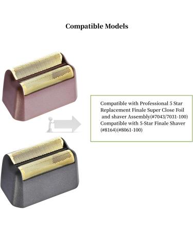 Buy 3-Piece Professional 5-Star Series Final Shaver Replacement Film & Cutter Bar Assembly - Compatible with 7031-100 7043-100 Super Close Shaver Heads - International Shipping Available - Buy Online on GoSupps.com
