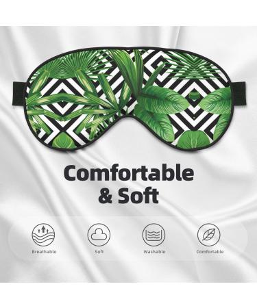 Unisex Tropical Palm Tree Eye Mask - Soft Comfort Sleep Shade for Travel Yoga & Shift Work - Buy Online on GoSupps.com