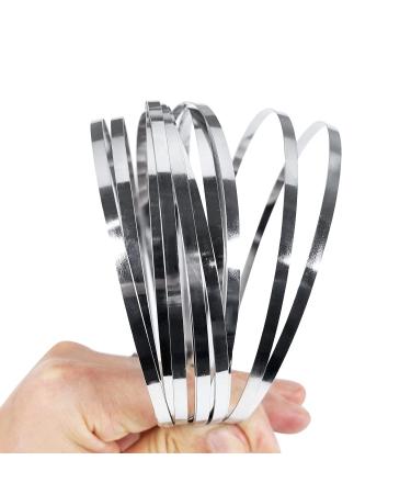 24-Piece Smooth Metal Headbands - DIY Craft Wire Frame Hairband for Women, Silver - Buy Online on GoSupps.com