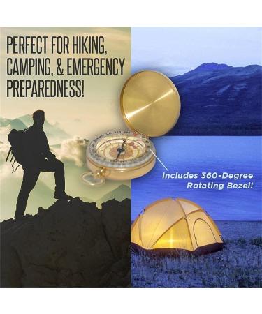 Camping Survival Compass Glow in The Dark Military Compass Survival Gear - Buy Online on GoSupps.com