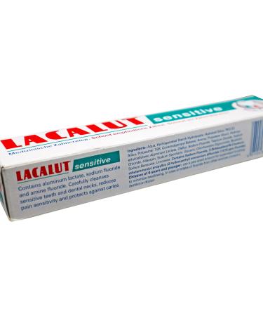 Lacalut Sensitive Toothpaste 75ml | Relief for Sensitive Teeth & Gums | Protects Against Tooth Neck Caries - Buy Online on GoSupps.com