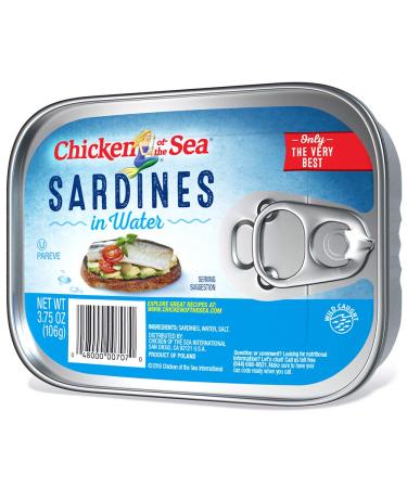 Chicken of the Sea Sardines in Water 3.75 oz (Pack of 18) - Premium Quality Sardines - Buy Now! - Buy Online on GoSupps.com