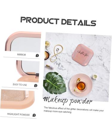 SKISUNO Highlighter Makeup Powder Women Makeup Pan Face Highlighter Body Glitter for Women Highlighter Powder for Makeup Highlighter Powder Makeup Body Shimmer Highlighter - Buy Online on GoSupps.com