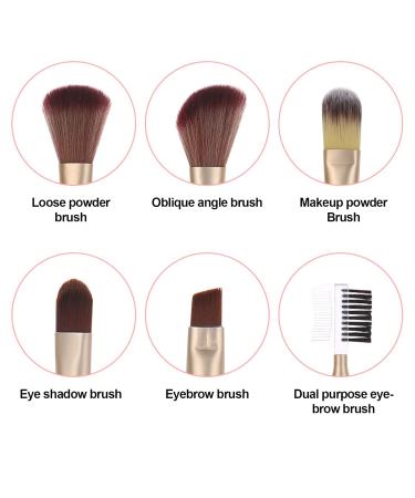 6-Piece Eye Brush Set | Premium Synthetic Makeup Brushes for Stunning Eye Makeup - Buy Online on GoSupps.com