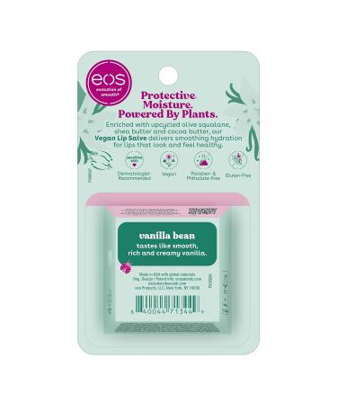 eos Plant-Based Vegan Lip Salve - Vanilla Bean 100% Natural Formula Cocoa Butter Lip Balm with Upcycled Olive Squalane Cruelty-Free 0.42 oz (Pack of 2) - Buy Online on GoSupps.com