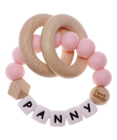 Panny & Mody Personalized Teether with Name(Pink)