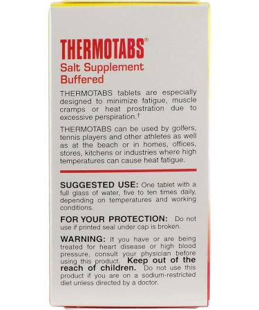 Buy Thermotabs Salt Supplement - Buffered 100 Tablets | Pack of 3 for Best Prices - International Shipping Available - Buy Online on GoSupps.com