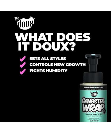 The Doux GANGSTER WRAP Foaming Wrap Lotion - Mousse for Curly Hair - One-Step Styler for Blowouts Roller Sets and Pixies - Buy Online on GoSupps.com