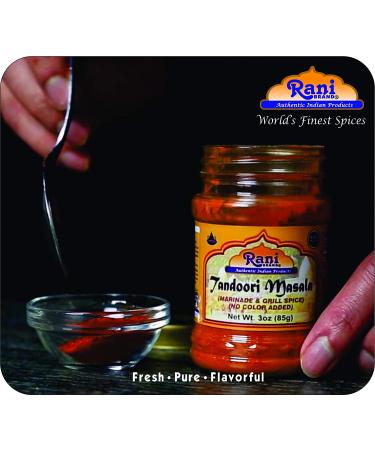 Rani Tandoori Masala 7oz - Natural Indian 11-Spice Blend, Salt Free, Vegan, Gluten Friendly - NON-GMO - Indian Origin - Pack of 1 - Buy Online on GoSupps.com