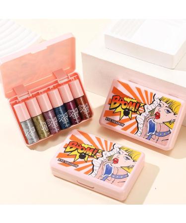 Liquid Eye Umbrella | 6 Pack Waterproof Shimmer Eyeshadow Heavy Duty High Coverage Palette for Daily Use Festival and Photos - Buy Online on GoSupps.com