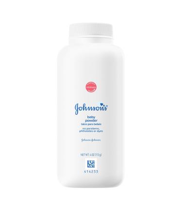 Johnson's Baby Powder for Delicate Skin, Hypoallergenic and Free of Parabens, Phthalates, and Dyes for Baby Skin Care, 4 oz - Buy Online on GoSupps.com
