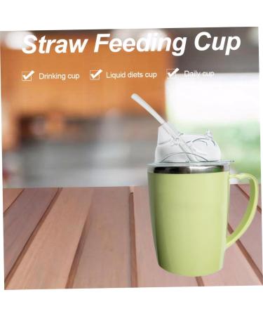 Beakers for Elderly Adult Sippy Cup 11.8 Oz Spill Proof Cups for Adults 3 Modes Anti Choke Safe Drinking Cup with 11.8'' Tube & Handle for Elderly Drinking Aids Insulated Hospital Mug - Buy Online on GoSupps.com