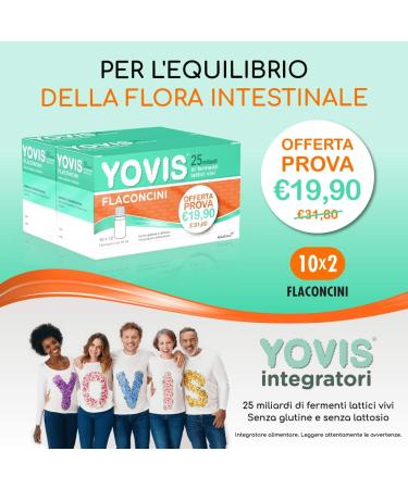 Yovis Bottles BIPACK 10+10 - Billions of Probiotics for Gut Health | Convenient Travel Size - Buy Online on GoSupps.com