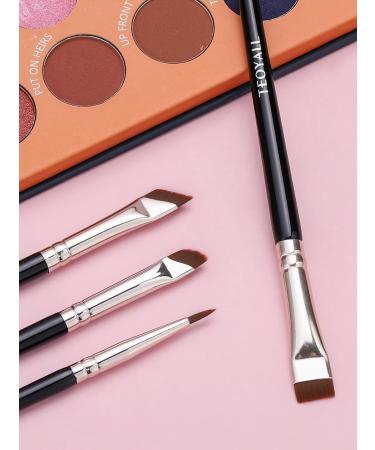 TEOYALL Eyeliner Brushes Set 4 PCS Ultra Thin Slanted Angled Brush Precision Fine Point Eyeliner Brush Flat Eyebrow Brush 4 Eyeliner Brushes - Buy Online on GoSupps.com