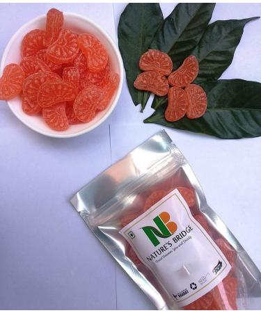 Nature's Bridge Orange Candy I Sweet and Juicy Santra Goli I Narangi Goli I Khatti Meethi Goli with Pack of 400 Gm_Packing May Vary - Buy Online on GoSupps.com