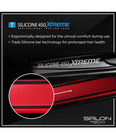 Buy SALON TECH Silicone 450 Xtreme Professional Flat Iron - 1 Inch 450 F - Best International Shipping - Buy Online on GoSupps.com