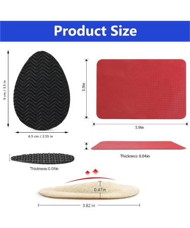 Red High Heel Silicone Shoe Sole Protectors - Non-Slip Bottom Covers for Women - Buy Online on GoSupps.com