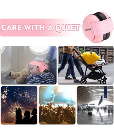 WORCBGIO Infant Ear Protection Noise Cancelling Baby Ear Muffs  Toddler Hearing Protection with Adjustable Elastic Headband Donut - Buy Online on GoSupps.com