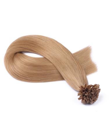 Buy Premium #16 Light Blond Nature Keratin Bonding Hair Extensions - 70cm 50 Strands 100% Remy Real Hair - U-Tip by Novon Hair Extensions - Buy Online on GoSupps.com