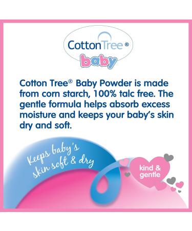 Cotton Tree Essential Baby Powder White 284g - Gentle and Soothing | Pack of 1 - Buy Online on GoSupps.com