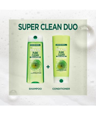 Garnier Fructis Pure Clean Zero Silicone Fortifying Shampoo for Normal to Oily Hair with Citrus Extract 650mL 650 ml (Pack of 1) Shampoo - Buy Online on GoSupps.com