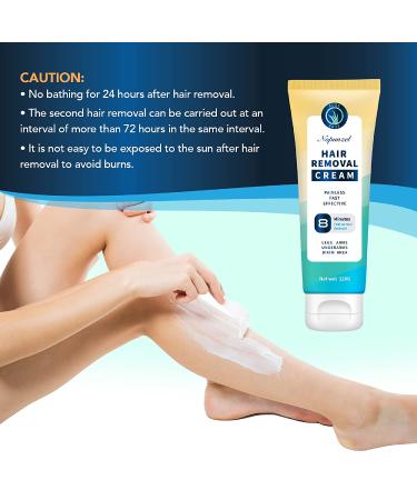 Painless Hair Removal Cream for Women - Fast & Effective Depilatory Cream for Underarm & Body Hair 120g - Skin-Friendly Formula - Buy Online on GoSupps.com