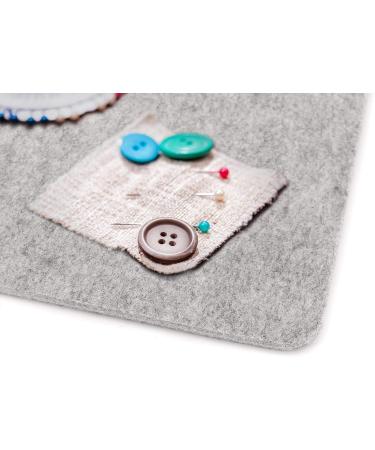 17''x13.5'' Wool Pressing Mat for Quilting  100% Wool from New Zealand  Portable Felted Wool Ironing Mat with a Silicon Iron Rest Pad - Buy Online on GoSupps.com