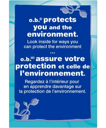 o.b. Original Non-Applicator Tampons - Regular, Super, & Super Plus Absorbancies - 40 Count - Buy Online on GoSupps.com