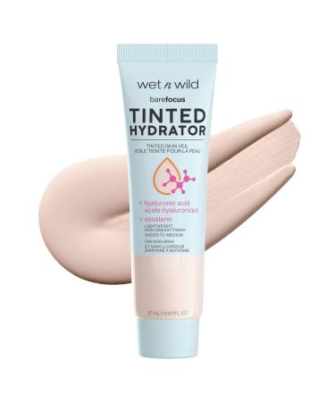 Wet n Wild Bare Focus Tinted Hydrator Matte Finish  Porecelain  Oil-Free  Moisturizing Makeup | Hyaluronic Acid | Sheer To Medium Coverage
