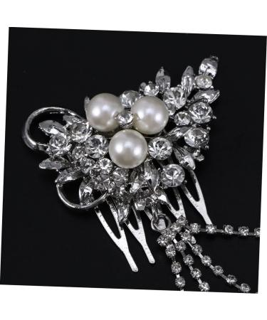 Housoutil Comb Pin Bridal Headpiece Wedding Hair Clips Flower Leaf Hair Clip Heart Hair Clips Bridal Hair Clip Hair Accessories Hair Pin Comb Needle Heart-shaped Child - Buy Online on GoSupps.com