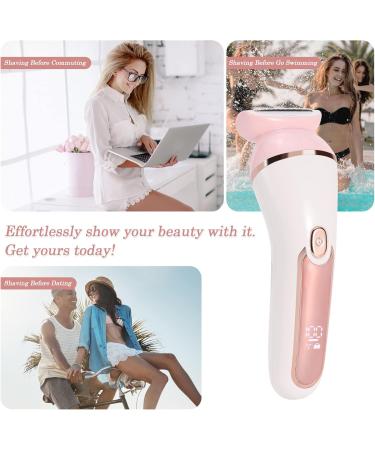 YHC Electric Shaver for Women - Cordless Wet & Dry 2-in-1 Razor for Legs Underarms Face Bikini Hair Removal - Waterproof Painless USB Rechargeable (Pink - Buy Online on GoSupps.com