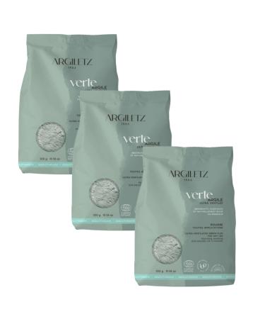 Argiletz - Ultra Ventilated Green Clay Powder 300G - Pack of 3 - Pack Price - Fast Delivery in Metropolitan France Within 3 Working Days
