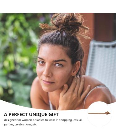 OSALADI Hair Chopsticks Chinese Hair Vintage Hair Japanese Hair Sticks Hair Sticks for Hair Accessories for Women Hair Sticks for Women Retro Hair Pin Dense Bamboo Miss Flower Hairpin - Buy Online on GoSupps.com