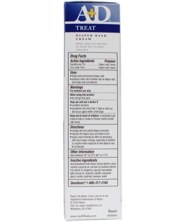 A&D Dimethicone Zinc Oxide Diaper Rash Cream - Soothes and Protects Baby's Skin - Buy Online on GoSupps.com