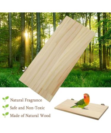 Wooden Parrot Bird Perch Platform for Budgie, Parakeet, Cockatiel, Conure, Chinchillas - Buy Online on GoSupps.com