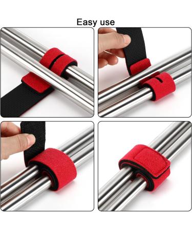Royouzi 12-Piece Fishing Rod Straps Adjustable Velcro Tapes in 6 Colors for Fishing Rods Badminton Rackets & Golf Clubs | Durable & Secure Climbing Closure - Buy Online on GoSupps.com