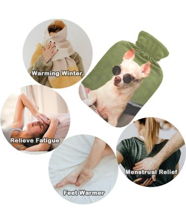 Shop Naanle Funny Chihuahua Heat Bottle 2L Transparent Warm Water Bottle for Pain Relief & Therapy | Hot & Cold Hand & Feet Warmer - Buy Online on GoSupps.com