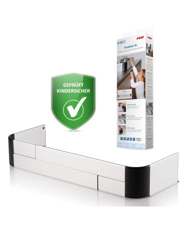 Reer Stove Guard Premium XL - Adjustable 57-90 cm for Induction & Gas Stoves | Silver Safety Solution - Buy Online on GoSupps.com