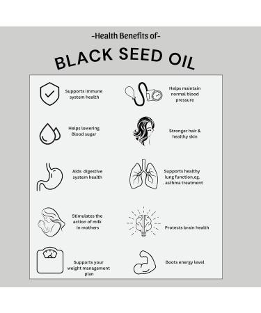 Be Natura Organics Pure Organic Blackseed Oil 50ml - Organic coldpressed Virgin Premium Quality of Nigella Sativa (Black Cumin Seed) | High Strength +2% Thymoquenine | Glass Bottle | Soil Association - Buy Online on GoSupps.com