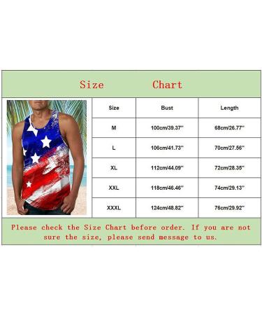 BEUU Men's Independence Day Tank Top - American Flag Retro Patriotic Sleeveless Gym Shirt - White XL - Buy Online on GoSupps.com