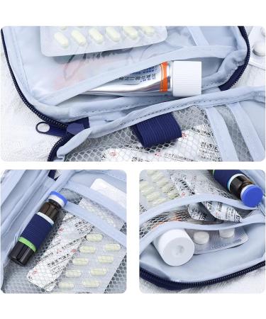 LEEFONE 4 Pack Mini First Aid Pouch - Portable Outdoor Emergency Medicine Storage Bag (Red & Blue) - Buy Online on GoSupps.com
