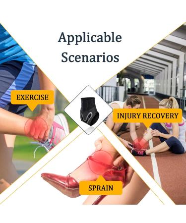 Unisex Ankle Brace Compression Sleeve for Plantar Fasciitis | Adjustable Support Bandage for Running & Fitness - Buy Online on GoSupps.com