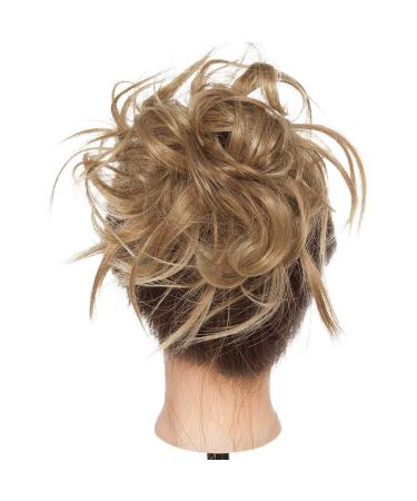 SEGO Curved Messy Hair Extensions - Light Brown & Ash Blonde | 45g Hair Ties for Updos & Bridal Hairstyles - Buy Online on GoSupps.com
