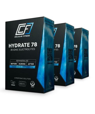 Hydrate 78-30 sachets - 600ml - 100% Natural Electrolyte Hydration Supplement | Prevents Muscle Cramps and DOMS | Complete Hydration | Enhances Endurance Stamina and Strength | Complete Recovery
