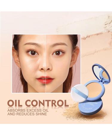 Summer Oil Control Matte Perfections Pressed Powder Oil Control Face Powder Waterproof Setting Powder Makeup Waterproof Long Lasting Finishing Powder (02#-Natural beige) - Buy Online on GoSupps.com