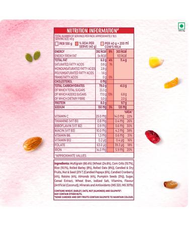 Kellogg's 21% Fruit and Nut Muesli Pouch - 750g | Delicious Breakfast Option - Buy Online on GoSupps.com